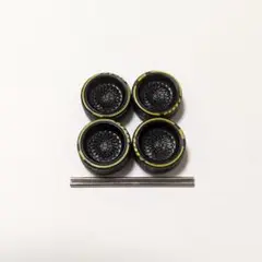 1/64　ホイール　ブラック　前後異型サイズ