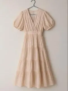 snidel コットンカシュクール ロングワンピース 花柄