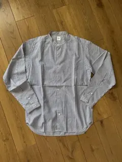 takeokikuchi 長袖シャツ バンドカラー ストライプ　2 M