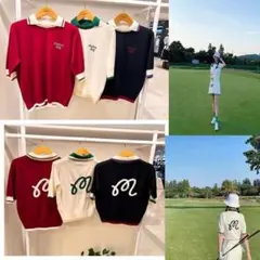 25新品マルボンゴルフ ウェア レディーストップス夏