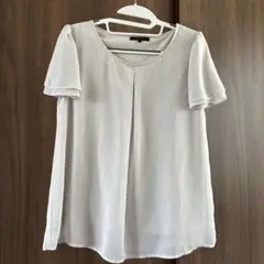 m.f. editorial 半袖シャツブラウス Lサイズ ホワイト　美品