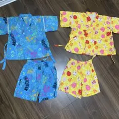 90サイズ×2 甚平、浴衣