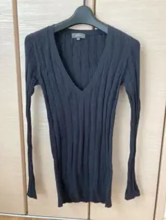 field/dream Vネックカットソー　ネイビー　コットン