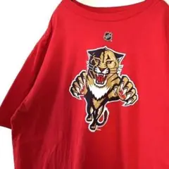 リーボック ワイルドキャッツ VERSTEEG Tシャツ L レッド 赤 古着