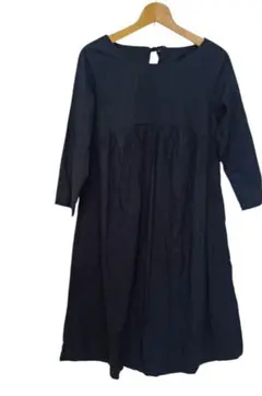 美品✨️ブラック バックリボン Aライン ワンピース♡