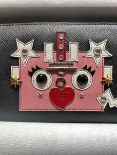 PRADA プラダ 長財布 サフィアーノ ロボット ラウンドファスナー