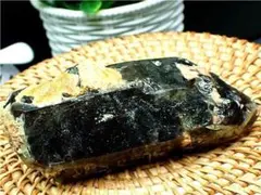 チベット産天然モリオン(黒水晶）原石B87C3/47C01C