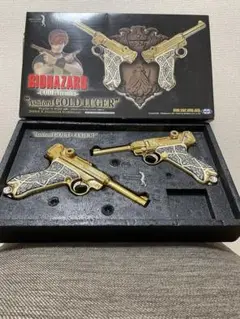 【激レア.限定品】バイオハザード ゴールドルガー 2丁セット 超レアな黄金銃！アシュフォードゴールドルガー:東京マルイ