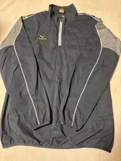 MizunoPro ブラック　ウインドブレーカー　ハーフジッパー　xoサイズ