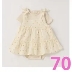 花刺しゅう ワンピ 70
