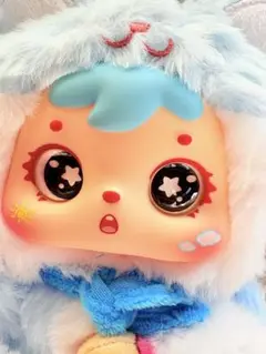 三小毛 Samuel ぬいぐるみ 招き猫　水色
