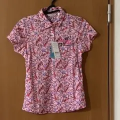 未使用　Mizuno レディース ゴルフシャツ Lサイズ 花柄　ゴルフ　スポーツ