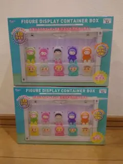 LEDライト付きフィギュアディスプレイコンテナBOX WHITE