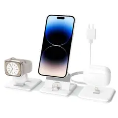 COCIVIVRE 3in1 充電スタンド アップルウォッチ 充電器 折りたたみ