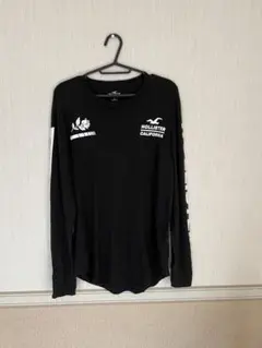 Hollister ブラック ロンTシャツ