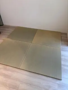 い草 置き畳 4枚セット 88cm×88cm 30mm厚＋洗えるPPカーペット