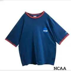 NCAAエヌシーエーエーリンガーTシャツバックプリント刺繍ロゴマーク古着
