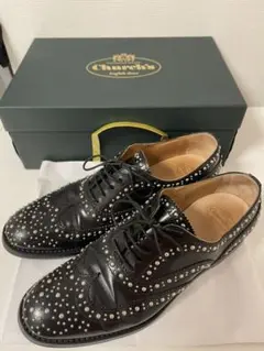 Church's チャーチ スタッズ ウィングチップシューズ