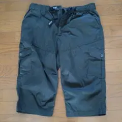 ダークグリーン カーゴショートパンツ LLサイズ　メンズ