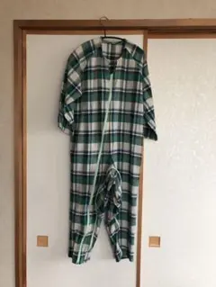 新品 未使用 介護パジャマ つなぎ 秋冬用
