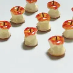 ・ 1cm以下・完食りんご 1個フェイクフードミニチュアフード ドールハウス