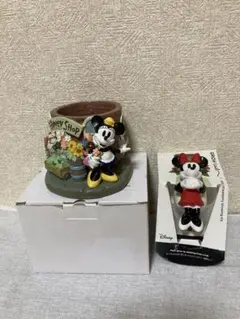 加藤工芸 ディズニーイヤーフィギュア ミッキーマウス＆ミニー 2005年 Yahoo!オークション - 限定1000個 ディズニー year figurine