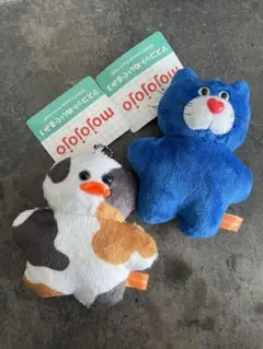 mojojojo マスコットぬいぐるみ3 青ねこ&三毛ひよこ