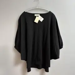 新品タグ付き！INED 接触冷感　ドルマントップス　ブラック