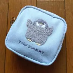 未使用品 ゆるすいみー ぺんぎん Wファスナー ミニポーチ クーリア