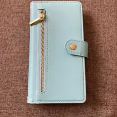 ミント 手帳型スマホケース カードポケット付き