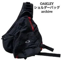 00s oakley ショルダーバッグ アーカイブ tech ブラック×レッド