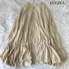 LUGIVA tokyo ペプラム ナイロンブルゾン ライトアウター 38サイズ