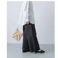 かぐれ ユーティリティイージーパンツ カーゴパンツ スミクロ ワイドパンツ