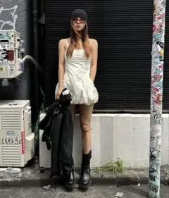 "aclent" バルーンミニドレス