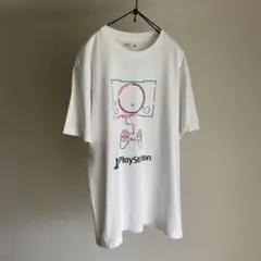 UNIQLO ユニクロ　プレステ　tシャツ　ホワイト　L