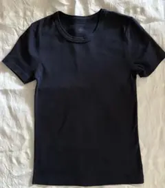 プチバトー クルーネック半袖Ｔシャツ ネイビー 12ANS（S）