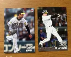大山悠輔 岩崎優　プロ野球チップスカードセット
