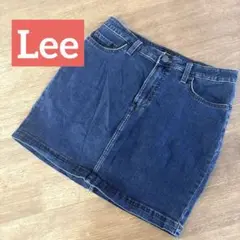 Lee リー　ダークブルー デニムミニスカート　デニムスカート　ミニ