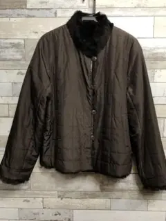 ✧︎美品✧︎BALMAN バルマン シルク×ラビットファー ジャケット