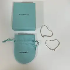 【Tiffany】ティファニー オープンハート フープ ピアス ミディアム