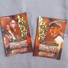 新日本プロレス G1 CLIMAX 35 入場特典ステッカー2枚組