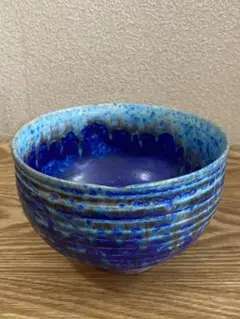 【専用ページ❗】中国近代陶芸　建泰焼　孔雀藍釉　窯変釉茶碗　茶道具茶器　抹茶碗 専用ページ❗】中国近代陶芸 建泰焼 孔雀藍釉 窯変釉茶碗