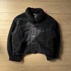 【Lee】70s クロップド ボアジャケット Ssize black