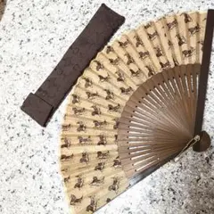 CELINE セリーヌ 扇子 マカダム 美品!