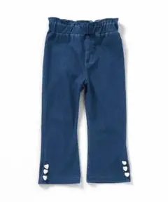 アプレレクール ハートボタン フレアパンツ 9分丈