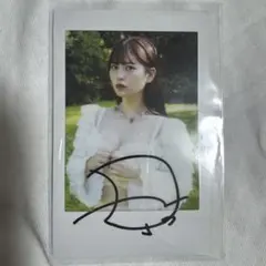 月足天音　LARME衣装　サイン入りチェキ