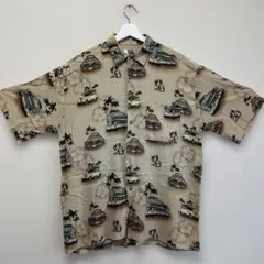 city streetsアロハシャツ　車柄　外車　半袖　ヴィンテージ
