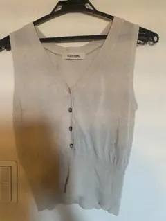 COCODEAL ベージュ Vネック ノースリーブ M