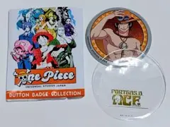 USJ 2025 ワンピース 缶バッジ エース