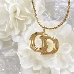 【美品】Christian Dior CD ロゴ ブレスレット ゴールド アクセ